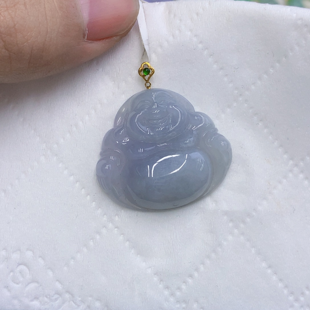 翡翠18K金镶嵌颈饰翡翠