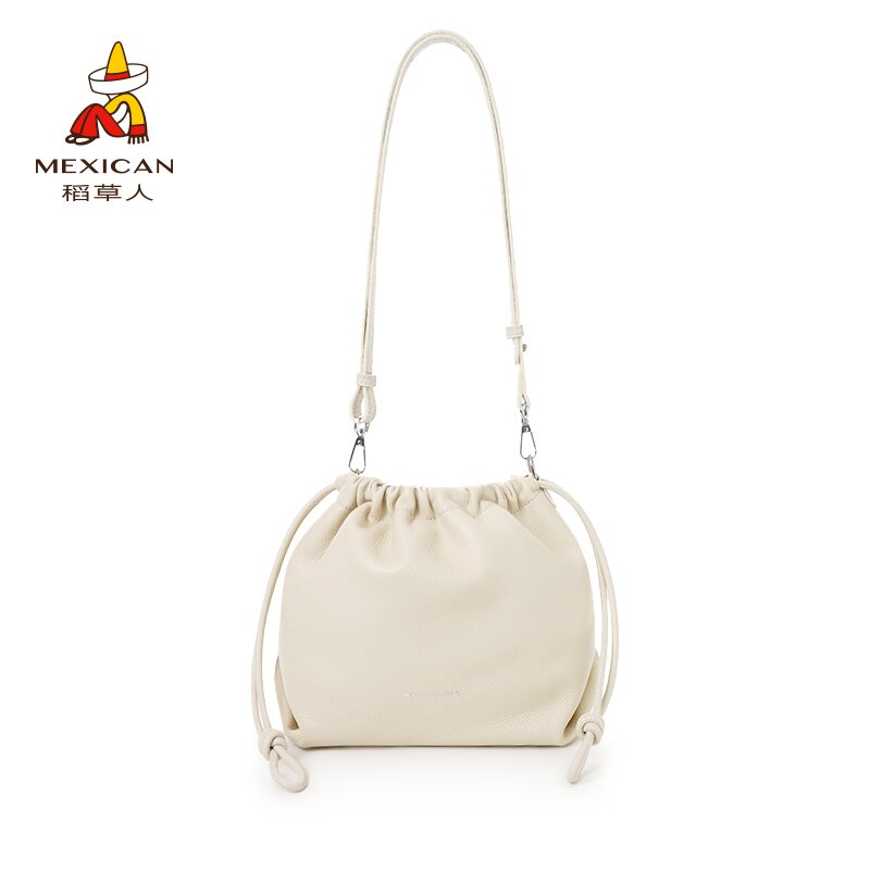 【Mexican】云朵抽绳福袋包简约风设计感大容量时尚轻奢斜挎牛皮包