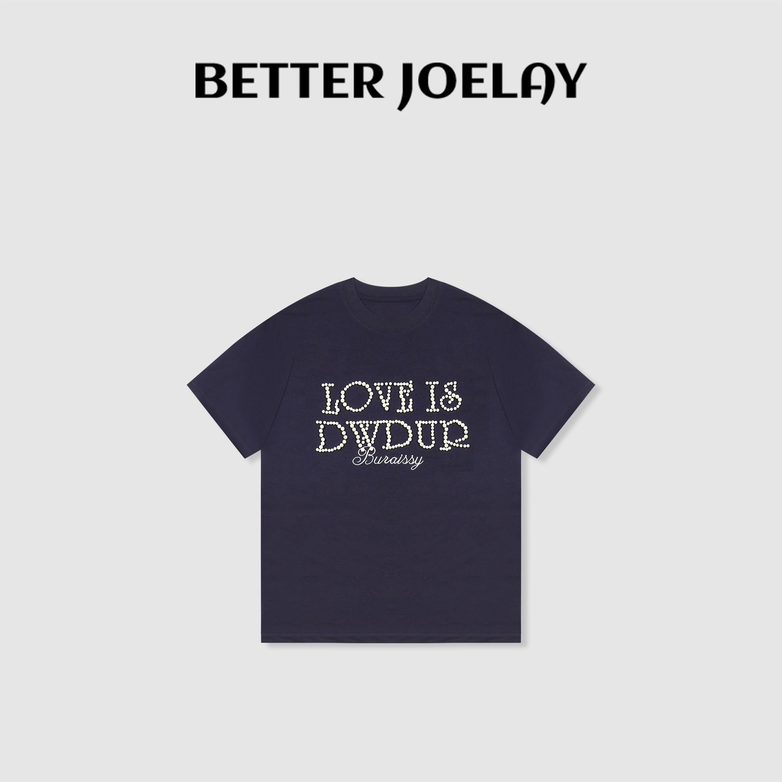 BETTER JOELAY-大版【小白珠】时尚T恤短袖可爱潮流休闲风Z0718