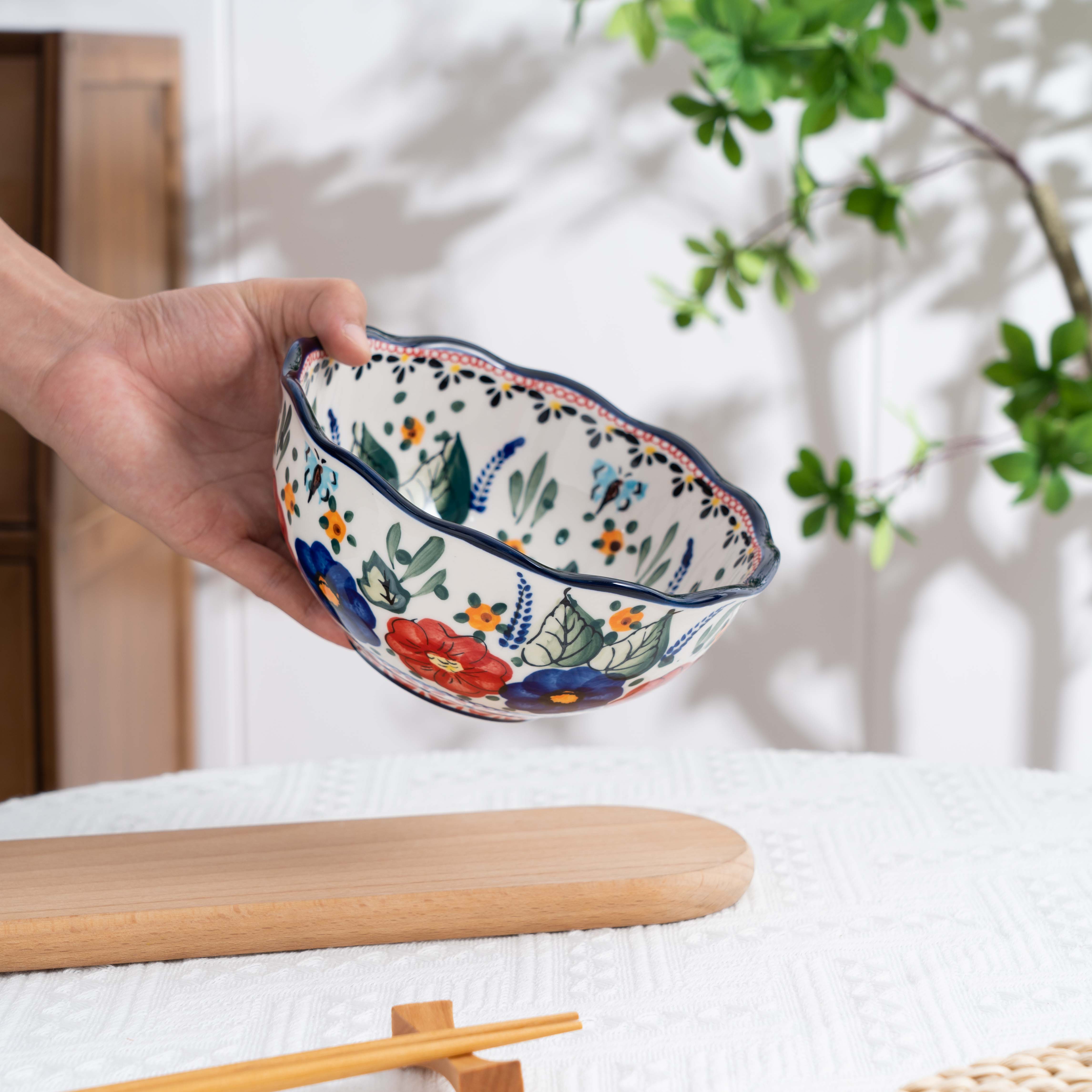 【西里西亚花边汤饭碗】新疆包邮6.5英寸花边碗