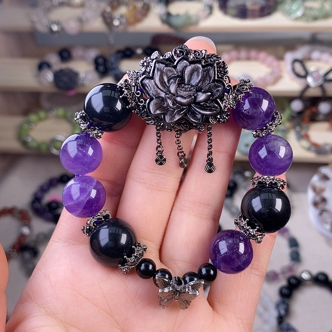 玛瑙/玉髓手链未镶嵌14毫米