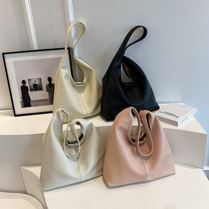 大容量包包女新款韩国时尚软皮单肩腋下包上班通勤子母托特包