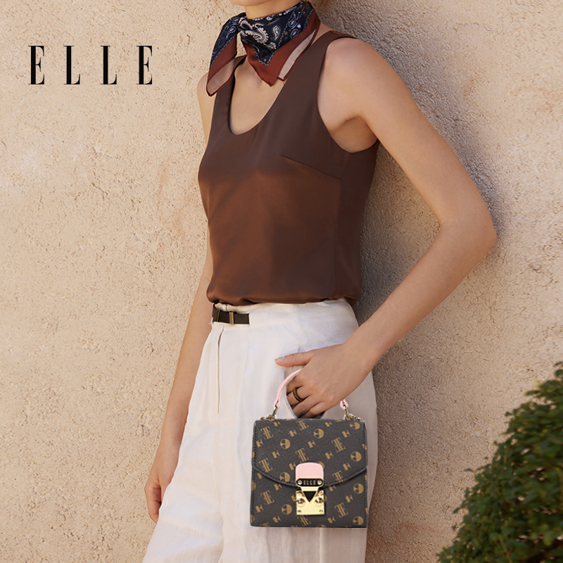 ELLE25【琥珀流光】早秋上新女爆款时尚辣妹小方包斜挎包mini小方包