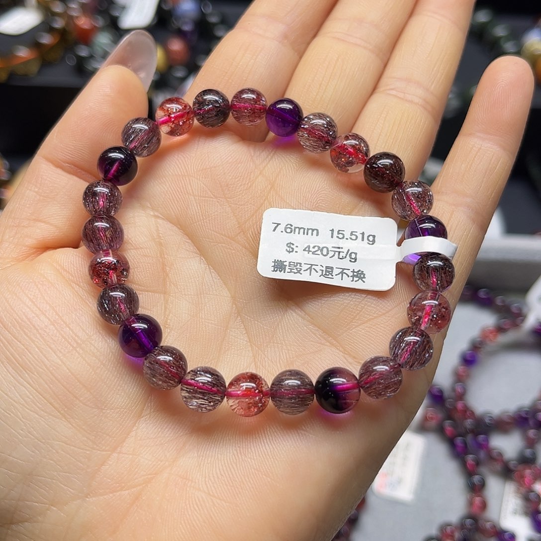 水晶手链未镶嵌天然水晶