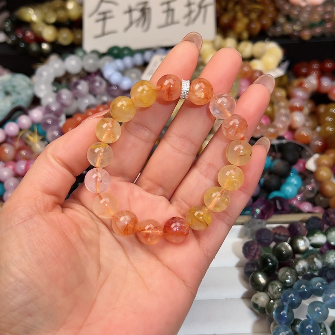 【闪购商品】烟晶手链银S925镶嵌小*涵122