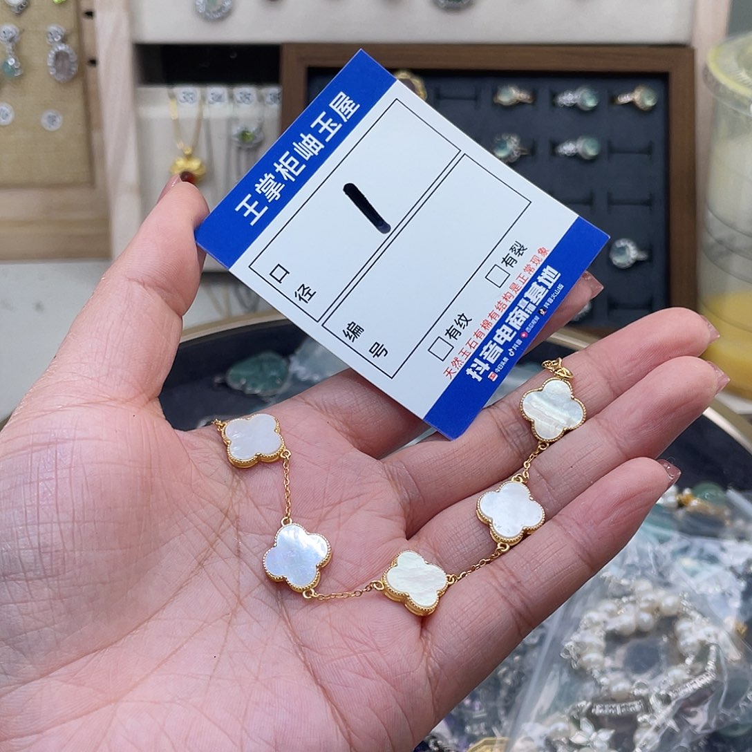 淡水珍珠银S925镶嵌手绳