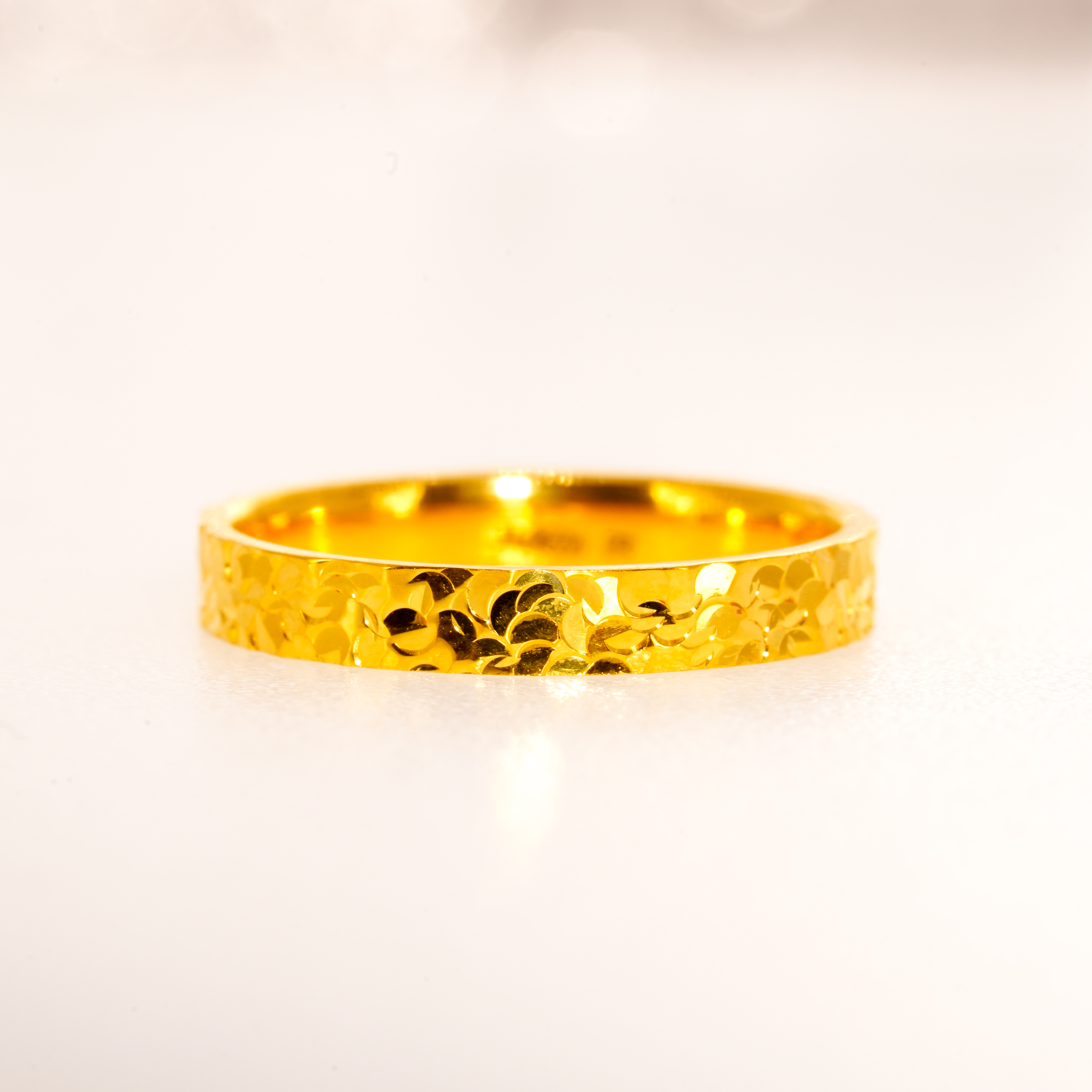 【福源】足金999 碎冰冰戒指 14号圈口（约3.71g）K