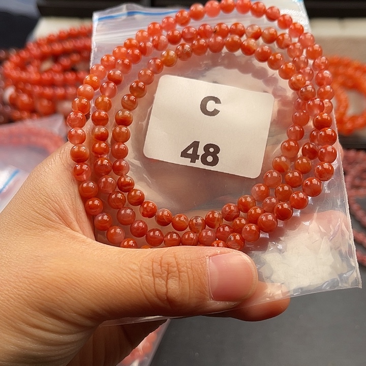 南红玛瑙未镶嵌多样性发货默认微瑕称重5mm