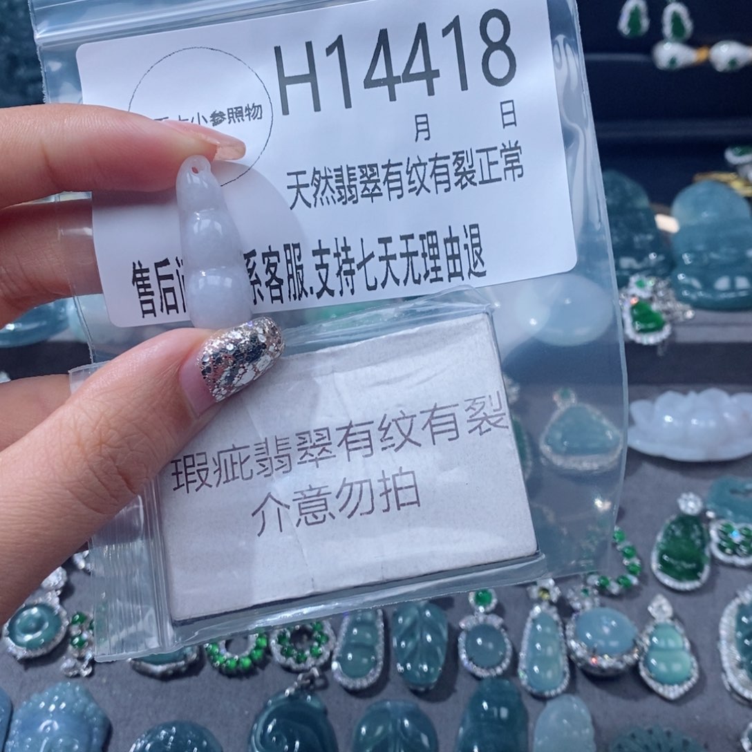 翡翠未镶嵌颈饰吊坠25
