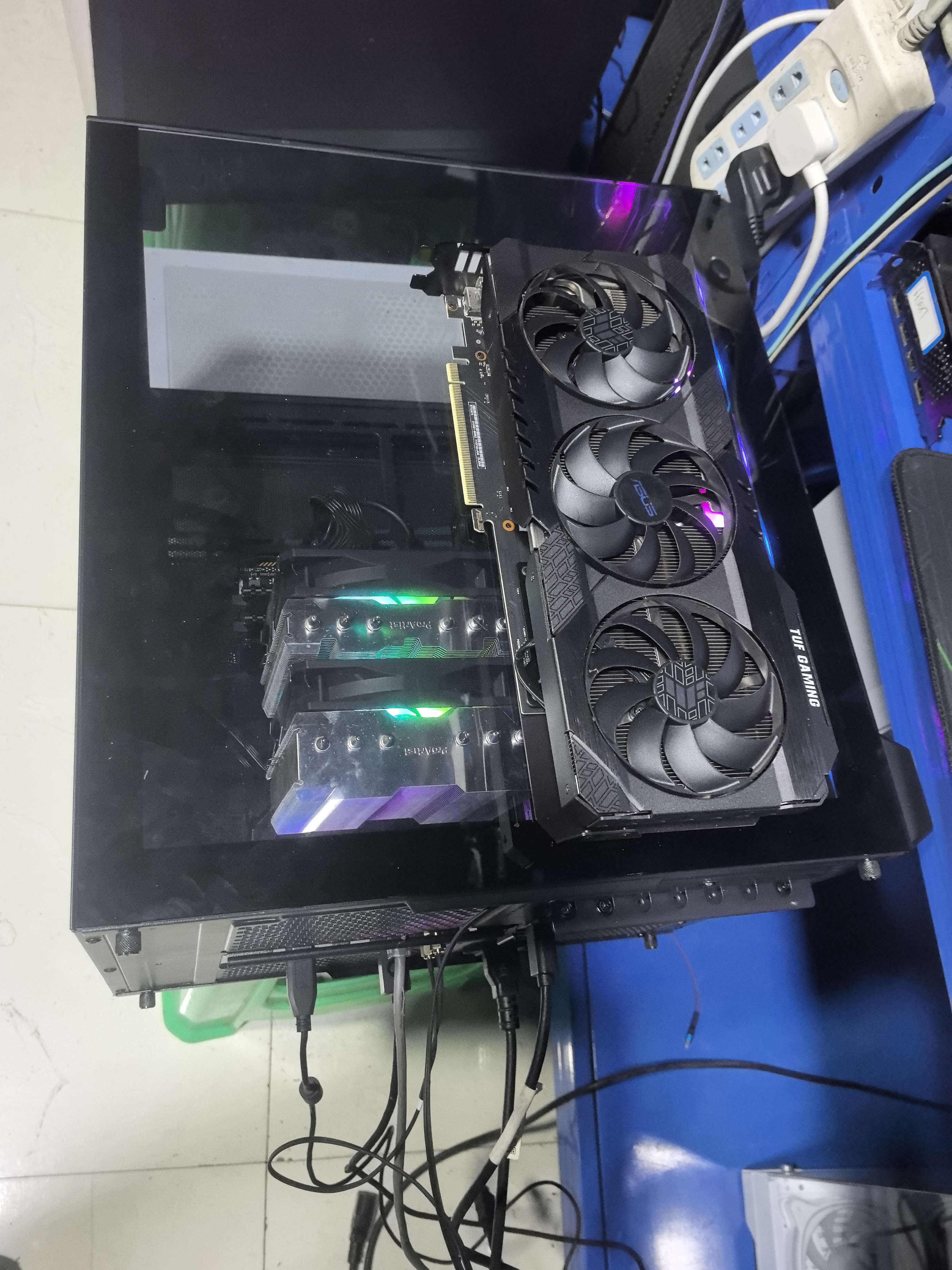 9新 ASUS/华硕 12600Kftuf3070家用整机质保1年显卡
