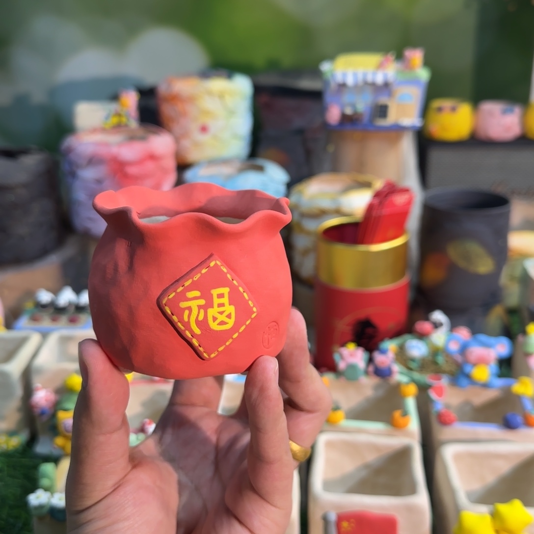 福袋系列手工花盆