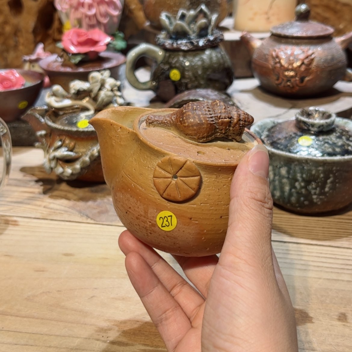 【闪购商品】柴烧茶具手工茶杯宝瓶237