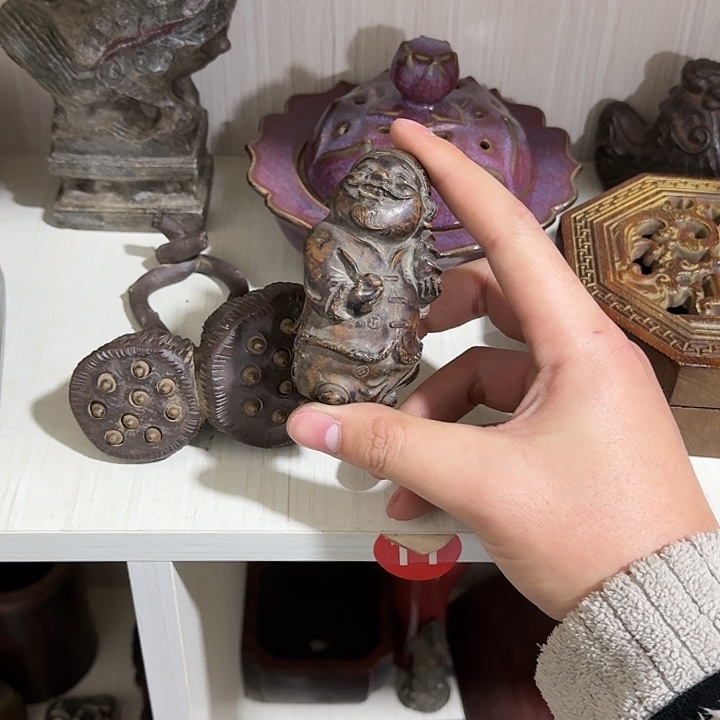 纯****文房摆件 木雕造像