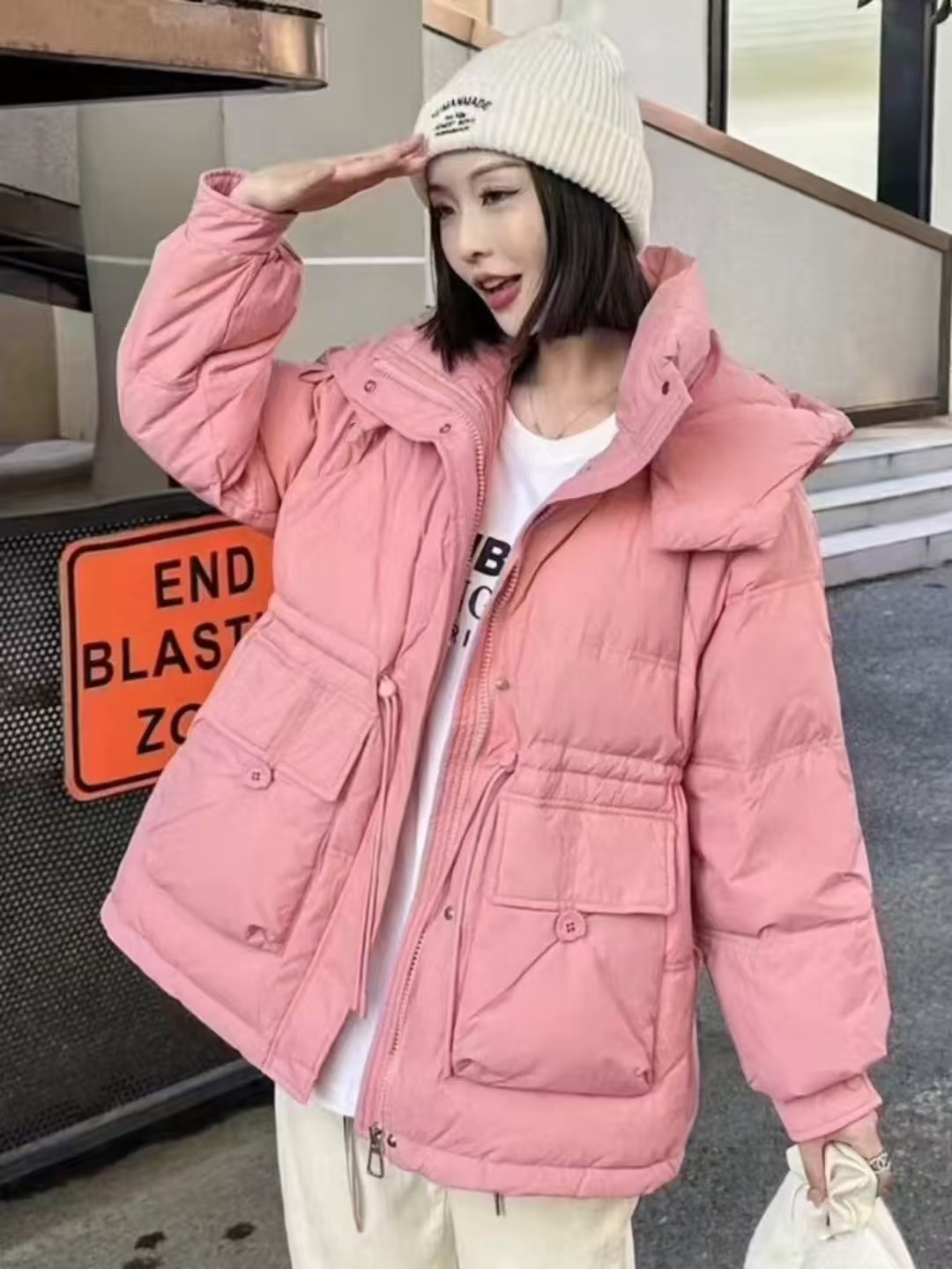 999白鸭绒加厚羽绒服女巨保暖 5色均码