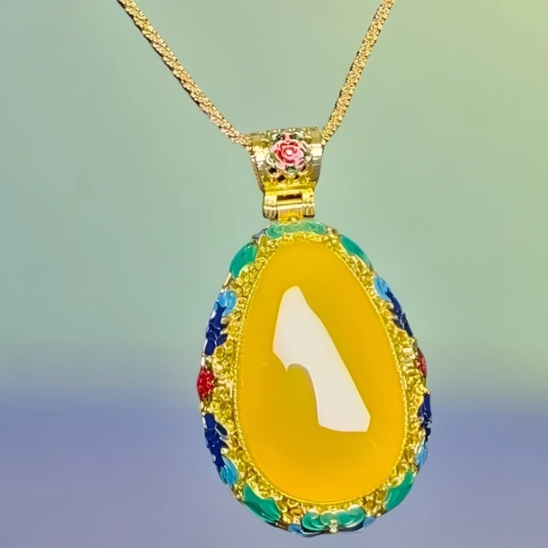 ｛小军高端甄选｝d022典藏级黄色吊坠