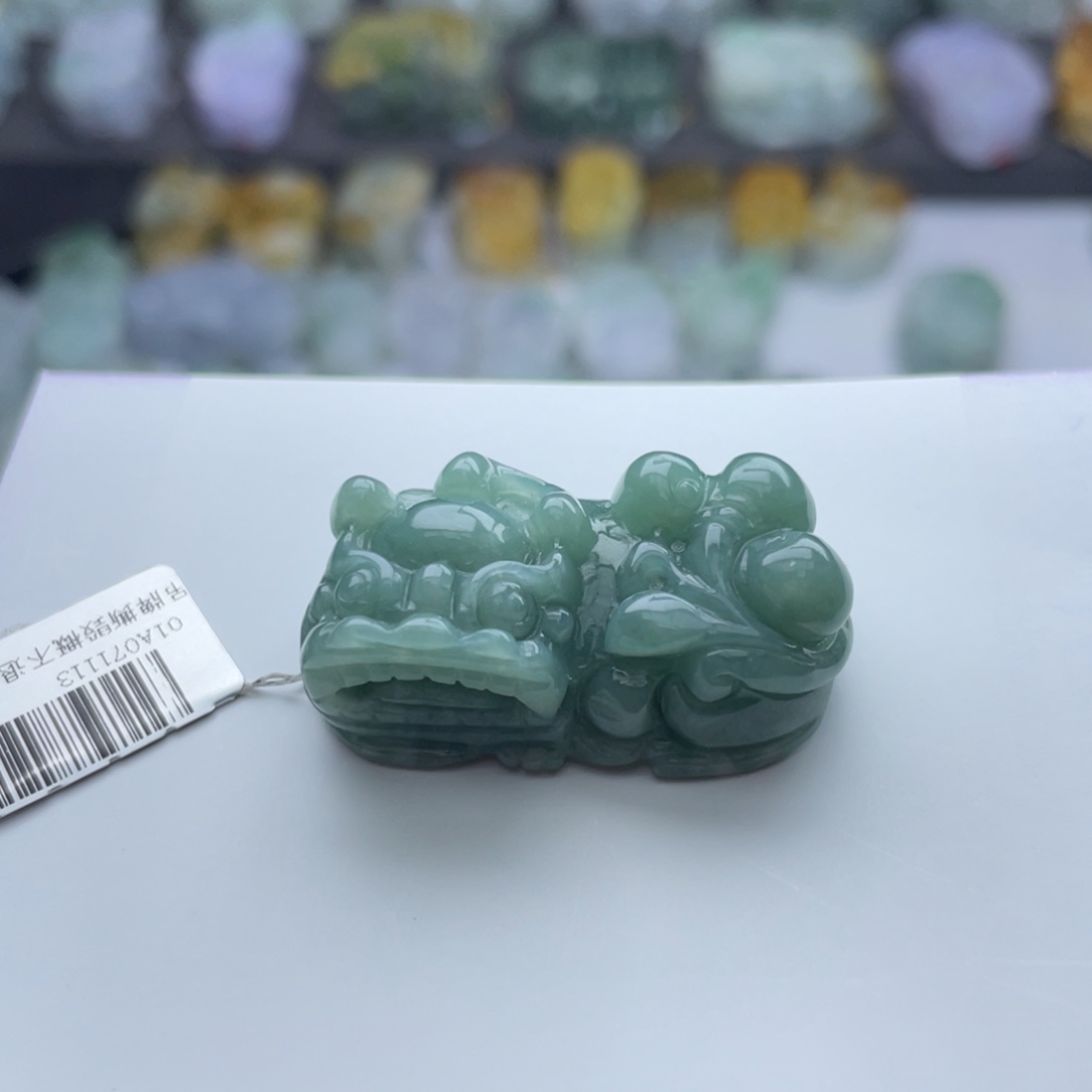 翡翠颈饰未镶嵌北****字貔貅