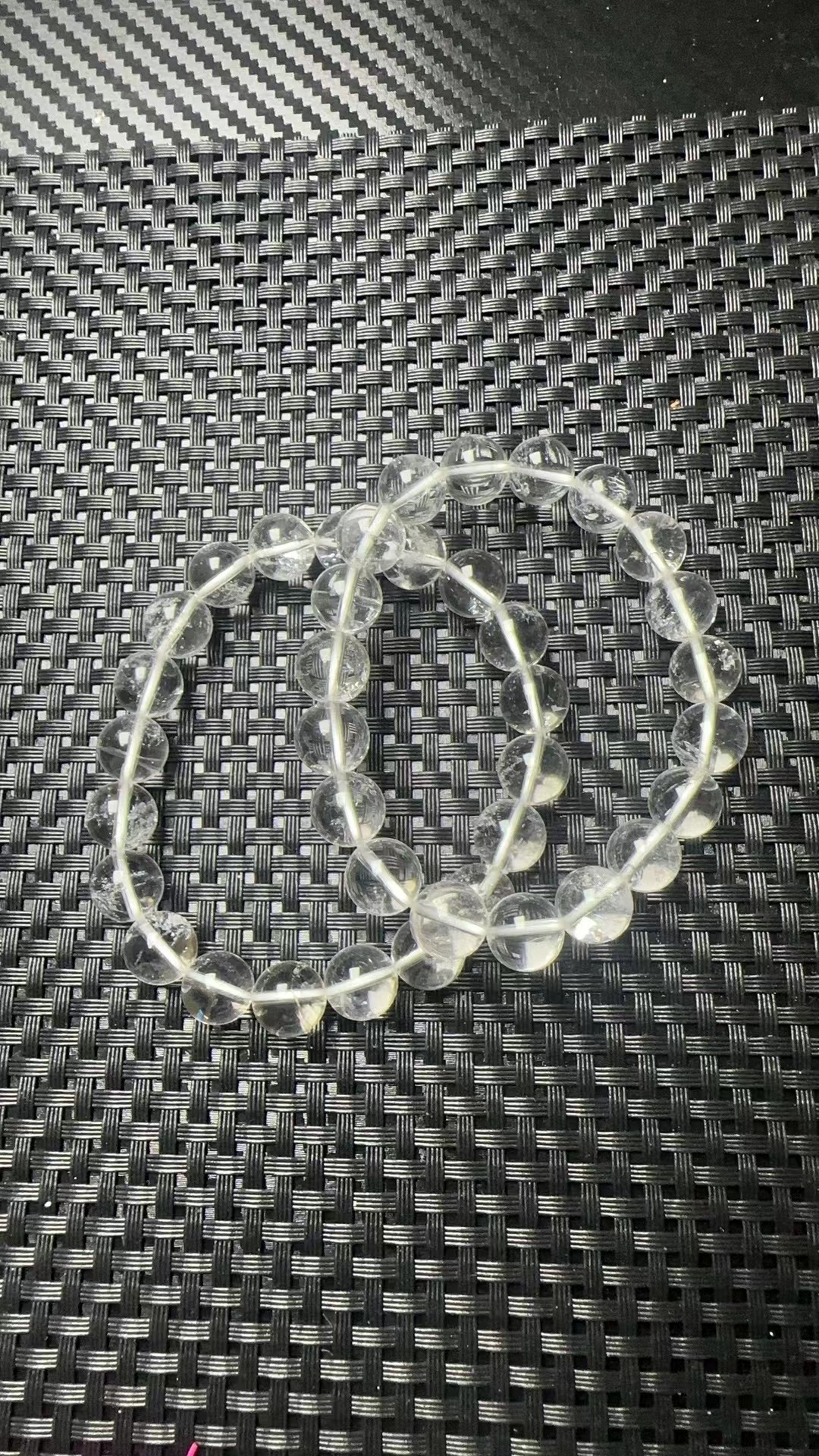 天然白水晶10m手链女款简约