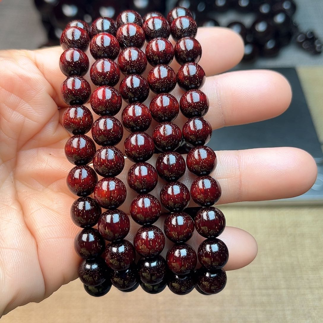 檀香紫檀（小叶紫檀）0.8 108颗 爆星