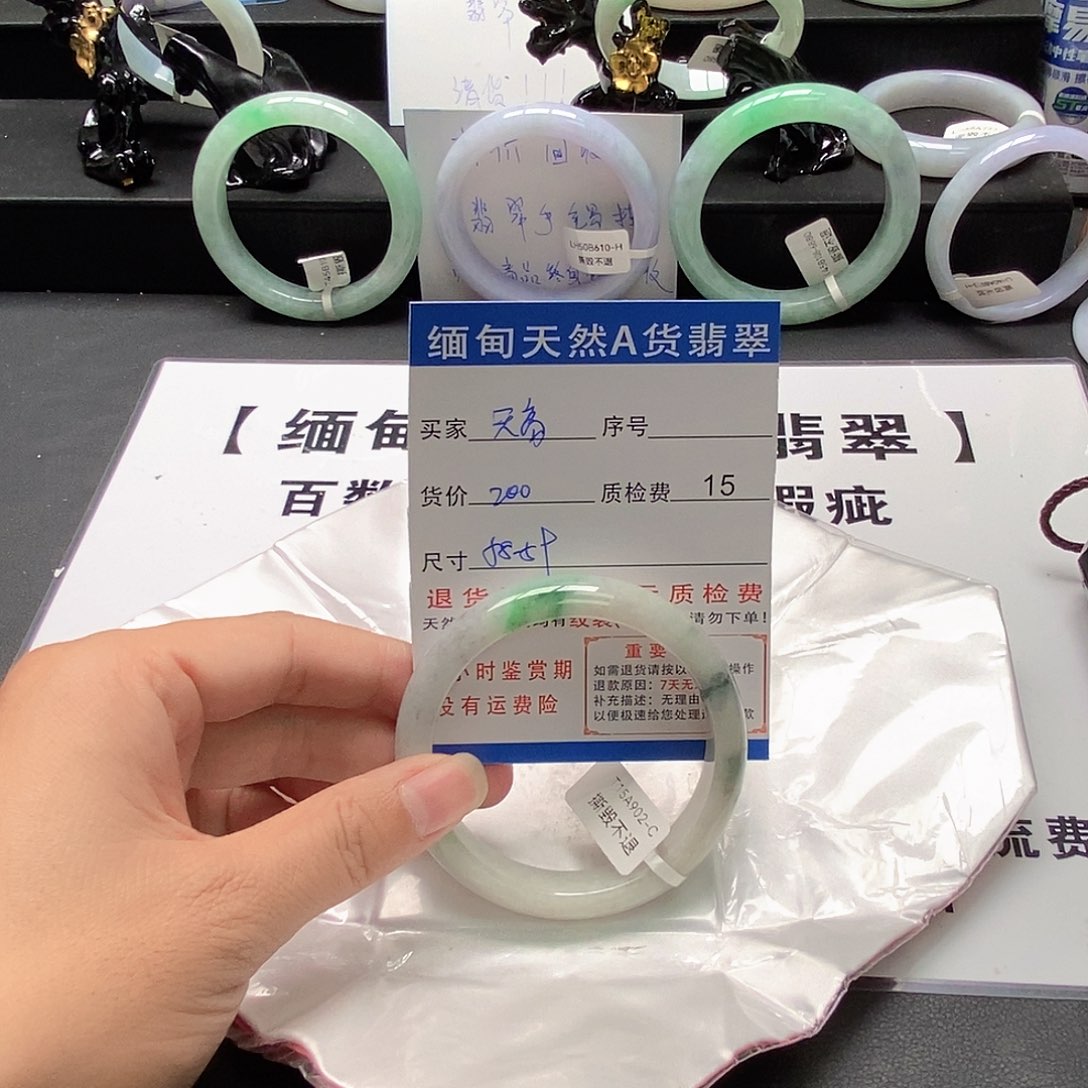 天***飞翡翠未镶嵌手镯翡翠手镯