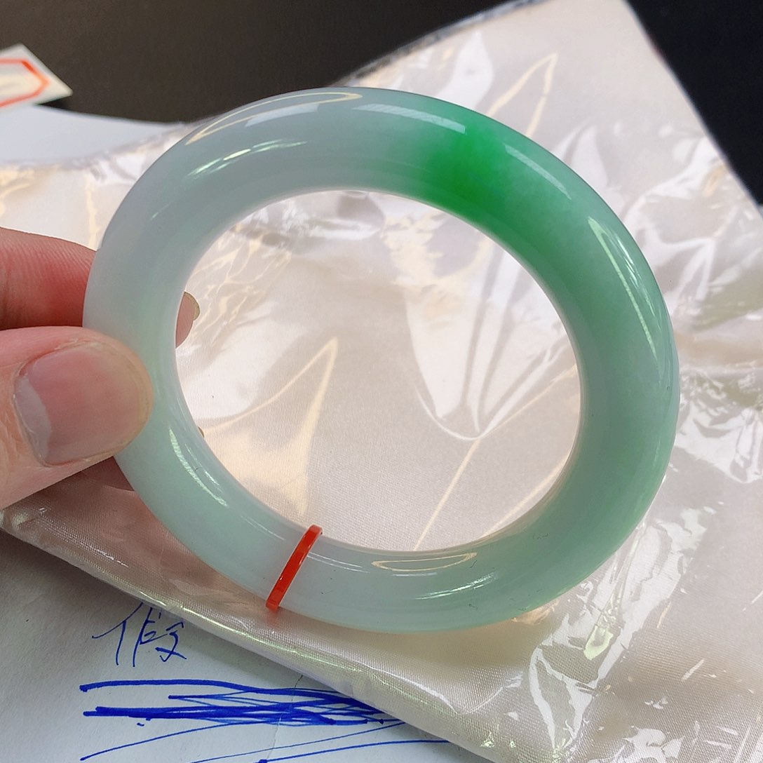 翡翠手镯未镶嵌769缅甸天然翡翠A货