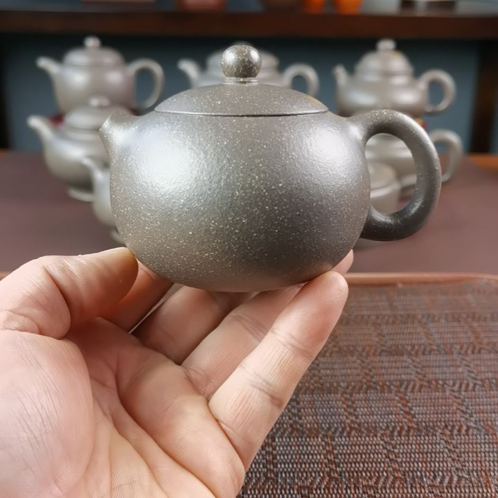 紫砂茶壶梨皮天青西施220CC国工