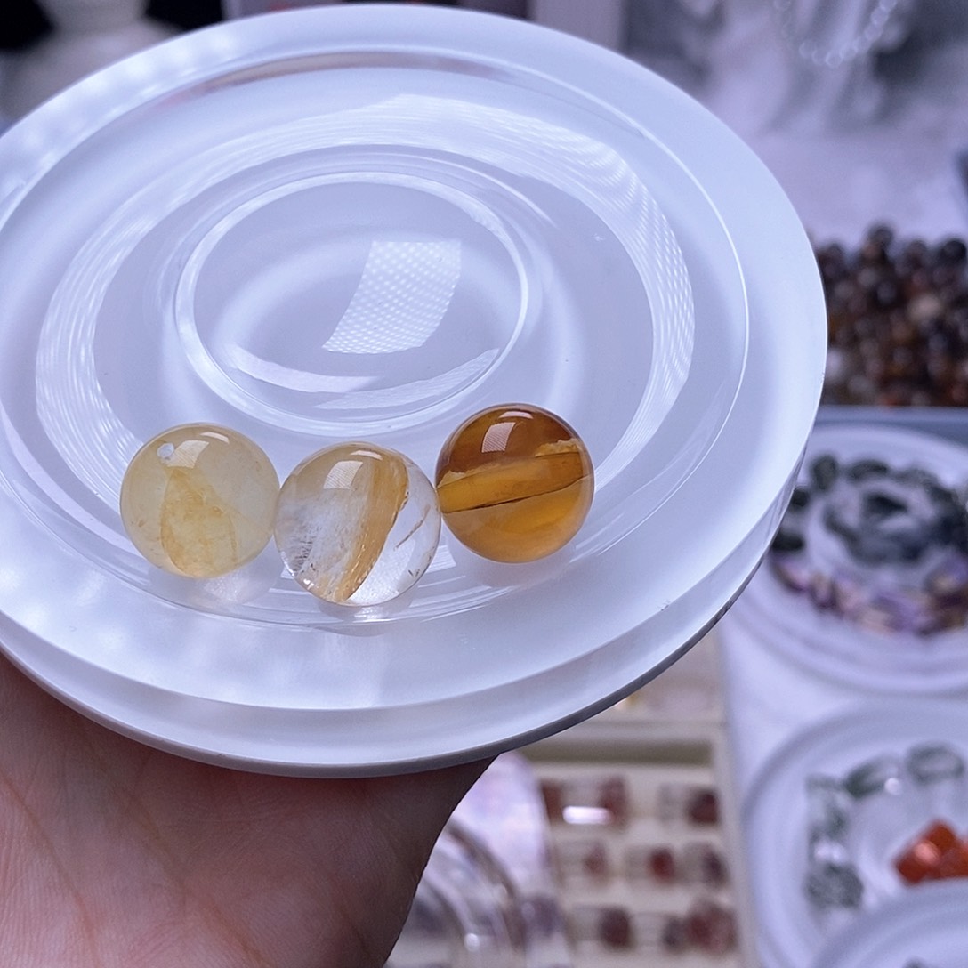 水晶天然水晶定制打孔不退不换未镶嵌美***。