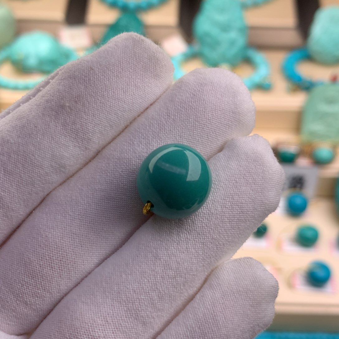 绿松石珠宝奇石未镶嵌13.9