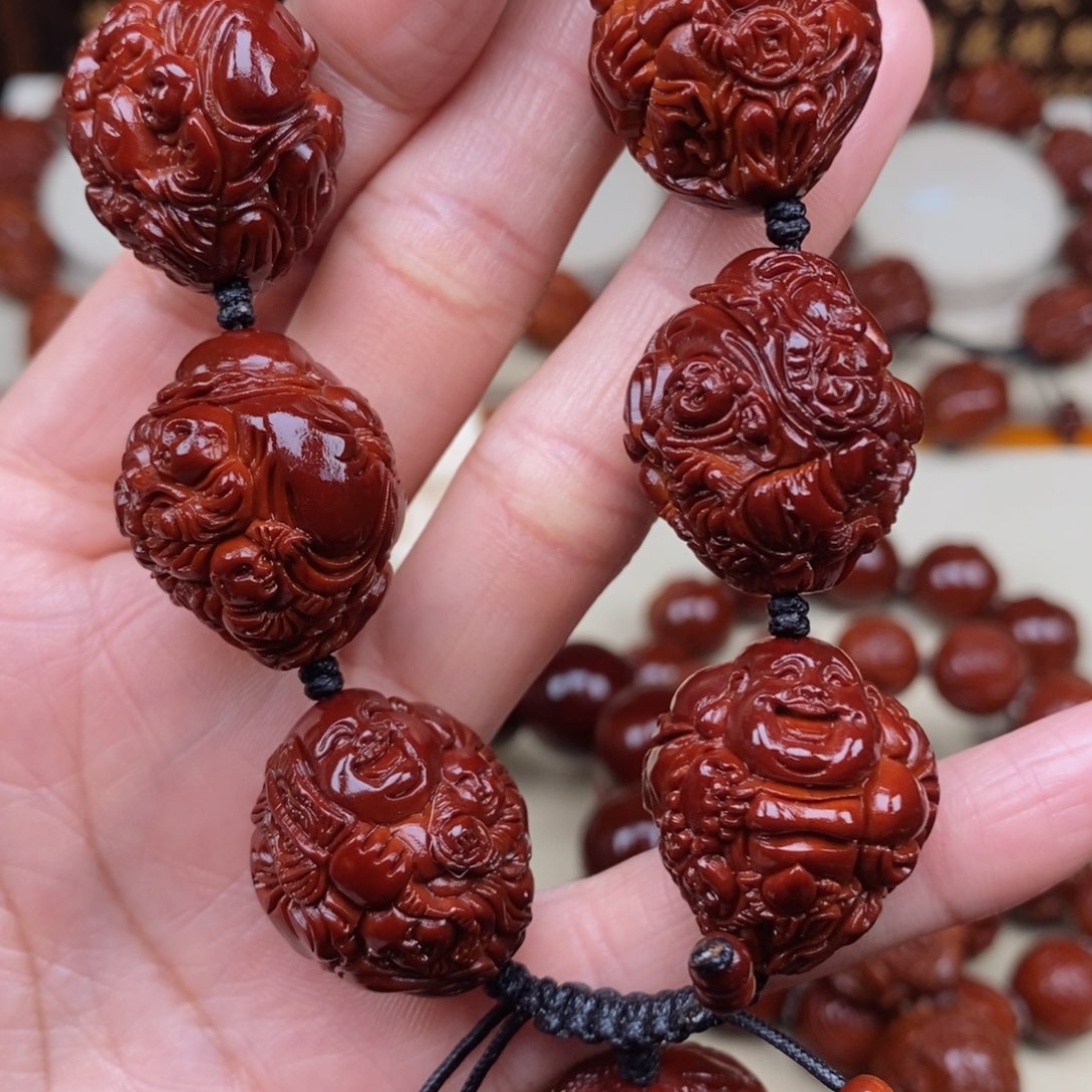 橄榄核吊坠东*五子弥勒