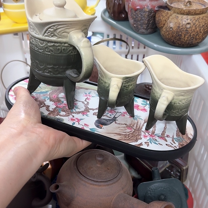 微瑕陶瓷茶具茶杯茶壶
