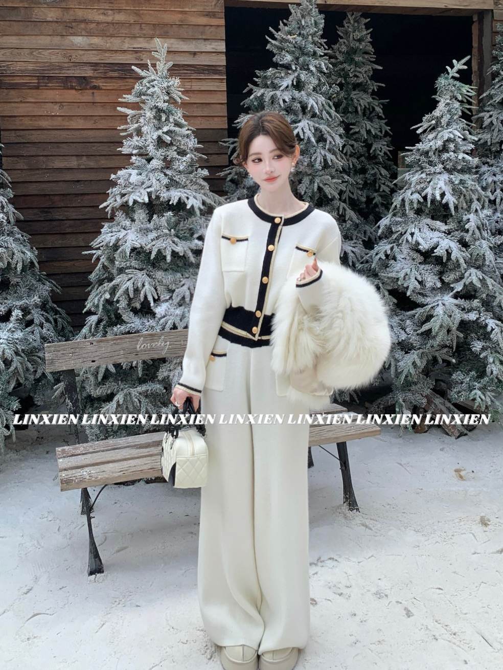 西恩定制●秋冬时尚气质百搭洋气轻奢小众减龄休闲套装LNQ5TZ8868