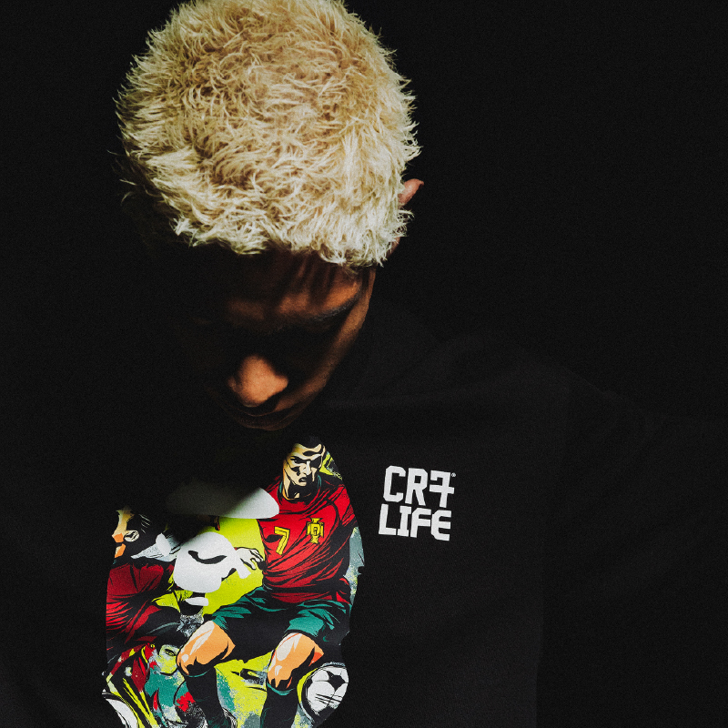 BAPE X CR7 LIFE联名男装25秋冬猿人插画形象印花短袖T恤925101P