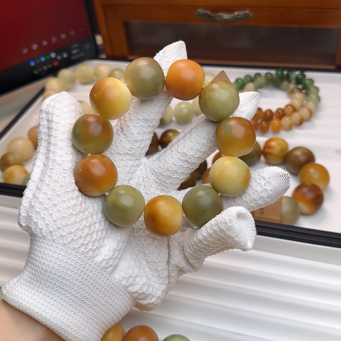 菩提根/象牙果手串卡24干磨苹果