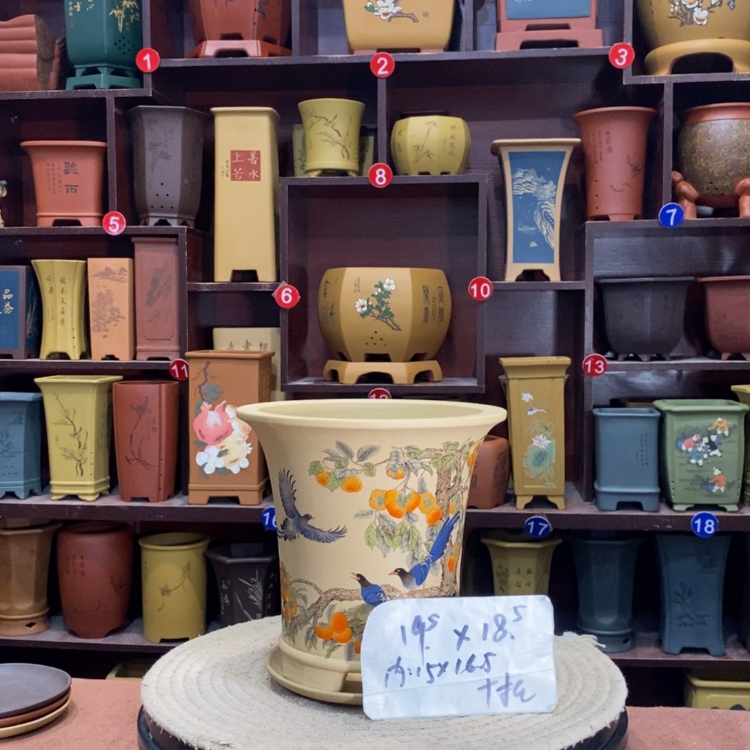 紫砂艺术紫砂花盆