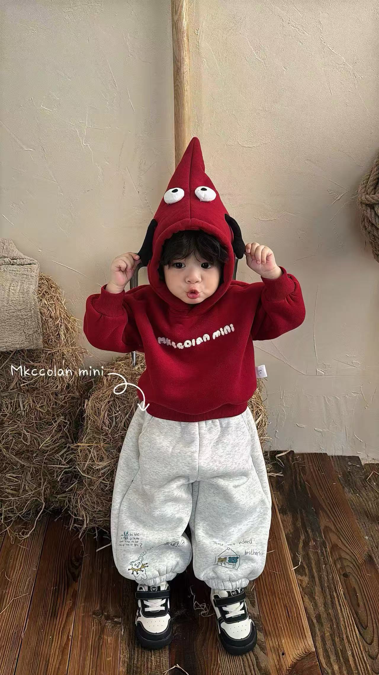 MK.觅咔冬季搞怪卫衣套装