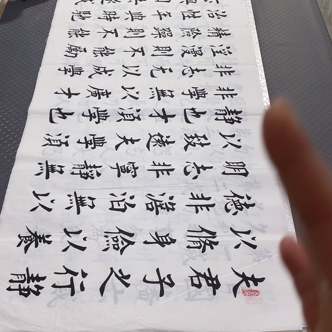 书法老师真人手写杨打包