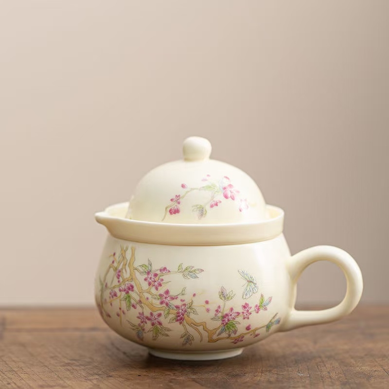 KK0654-紫藤花茶咖杯带包