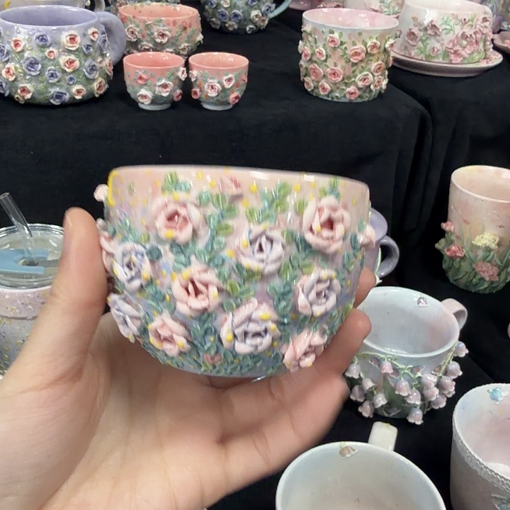 摆件陶卡通手绘景德镇瓷器