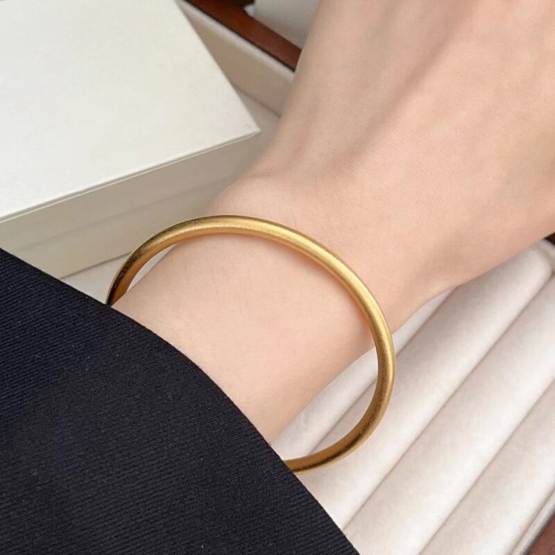 铜合金手镯  D167  气质轻奢时尚百搭素款简约内径6cm