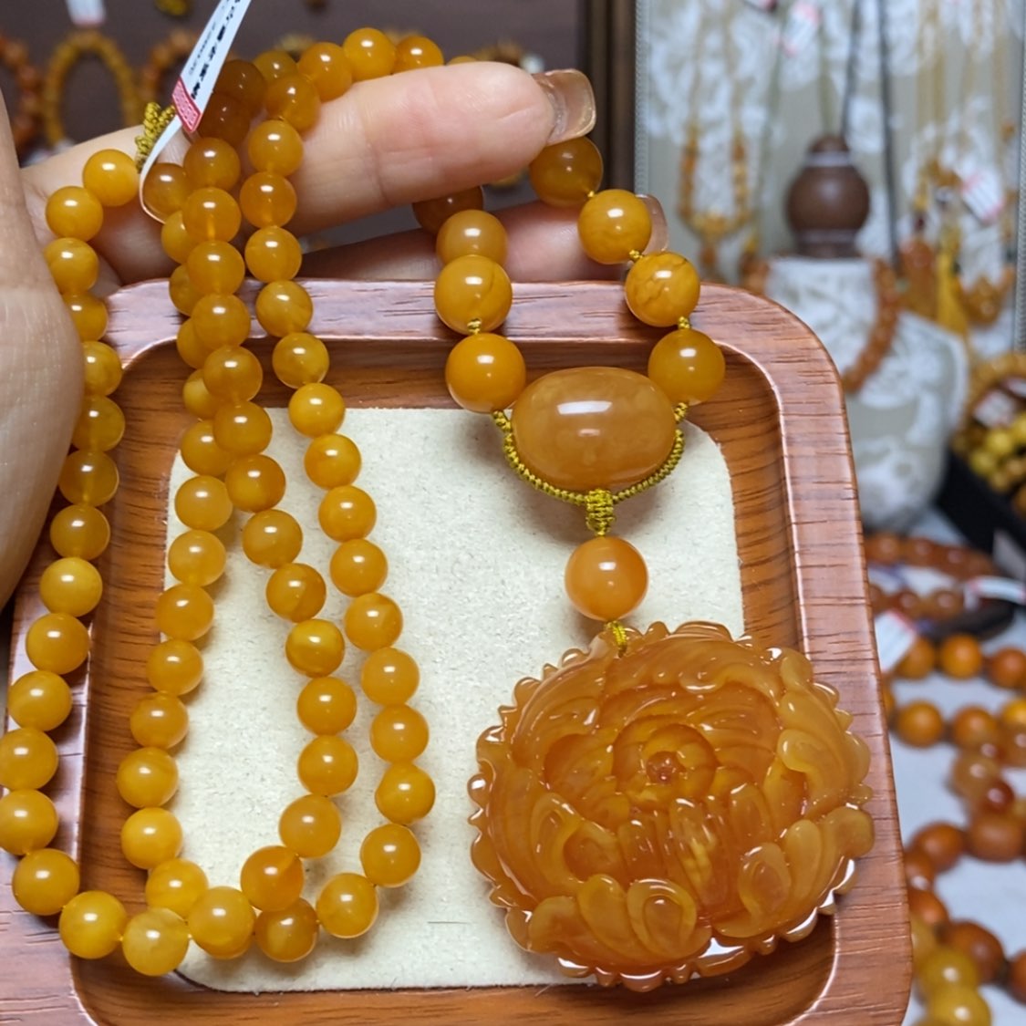 【闪购商品】蜜蜡颈饰未镶嵌项链