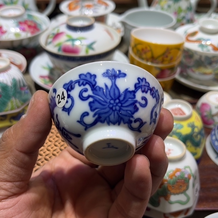 纯手绘精品盖碗杯