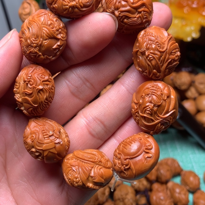 橄榄核手串/手链关二爷！