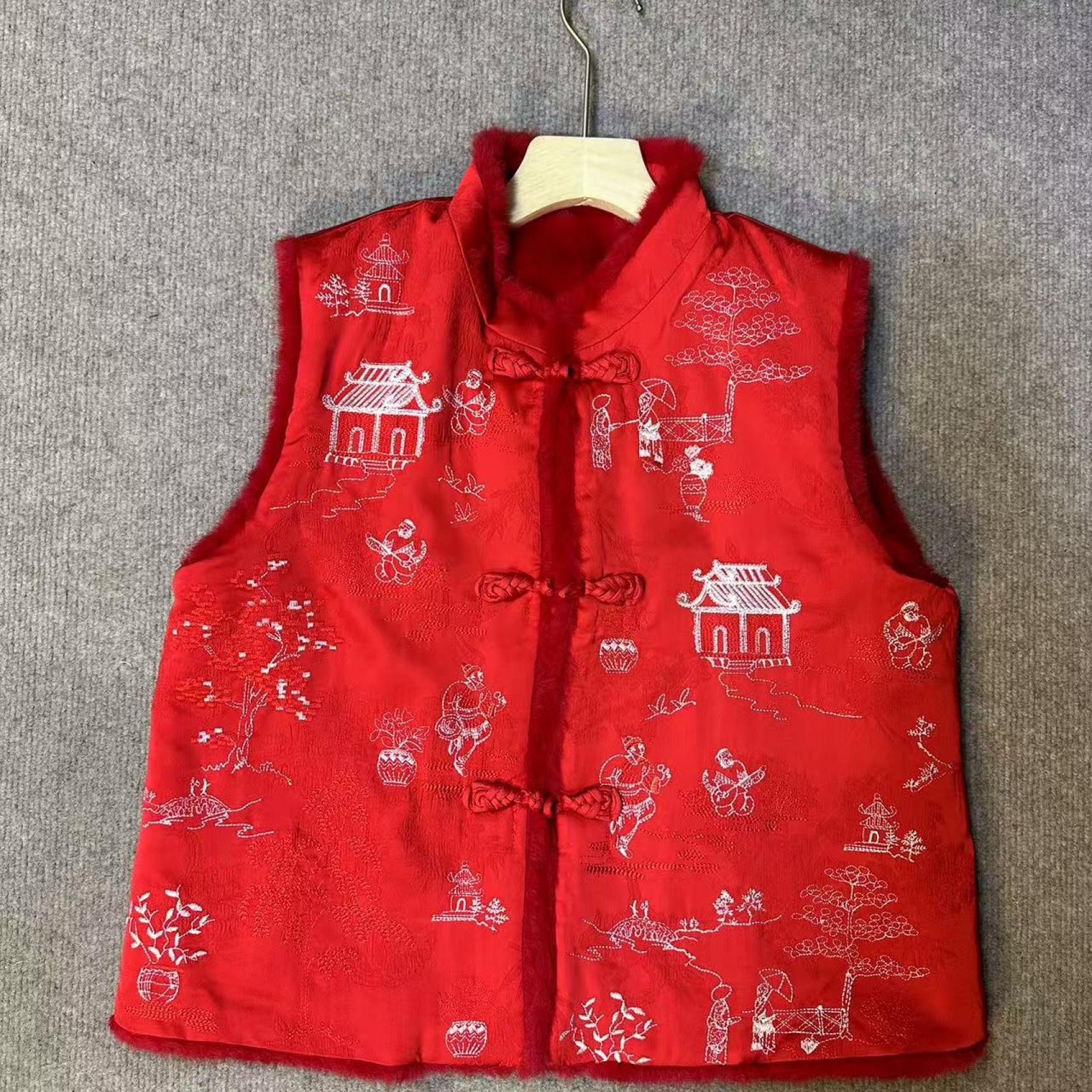 【澜公子7059】禧气*（双面双穿）冬季新款气质百搭新中式时尚马甲