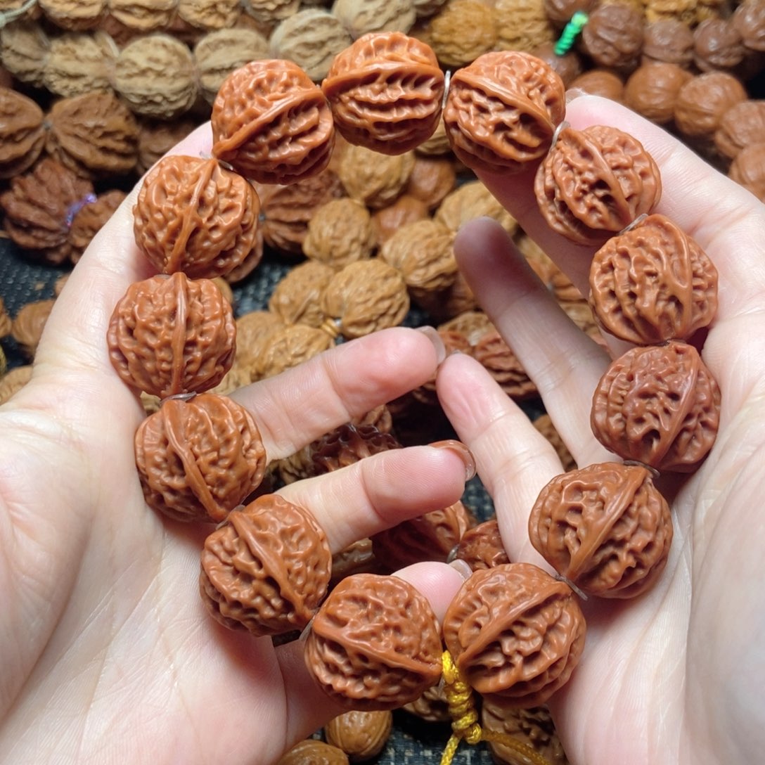 兔***基桃核吊坠小京八棱