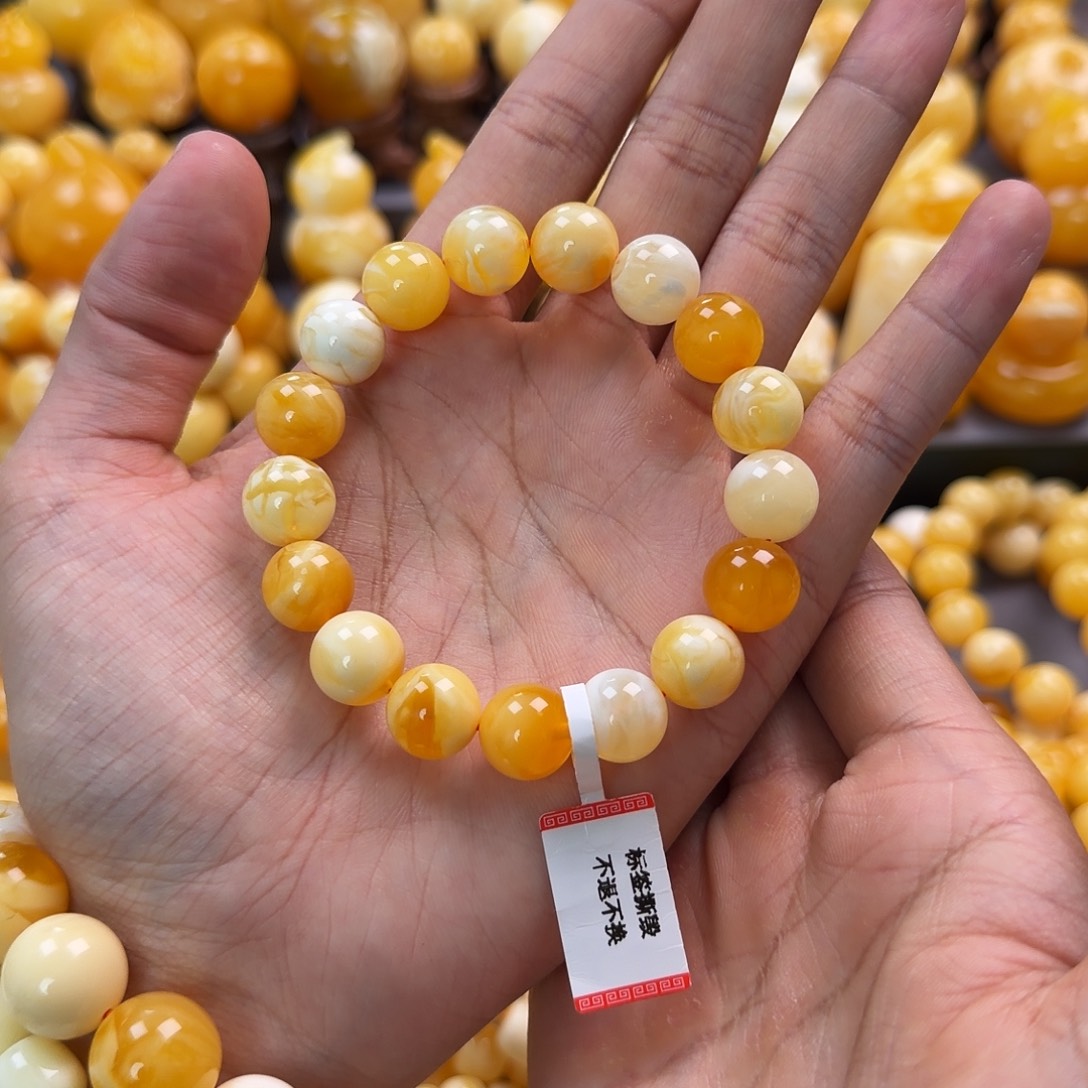 琥珀未镶嵌珠宝奇石12mm