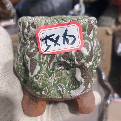 红陶粗陶花盆手工