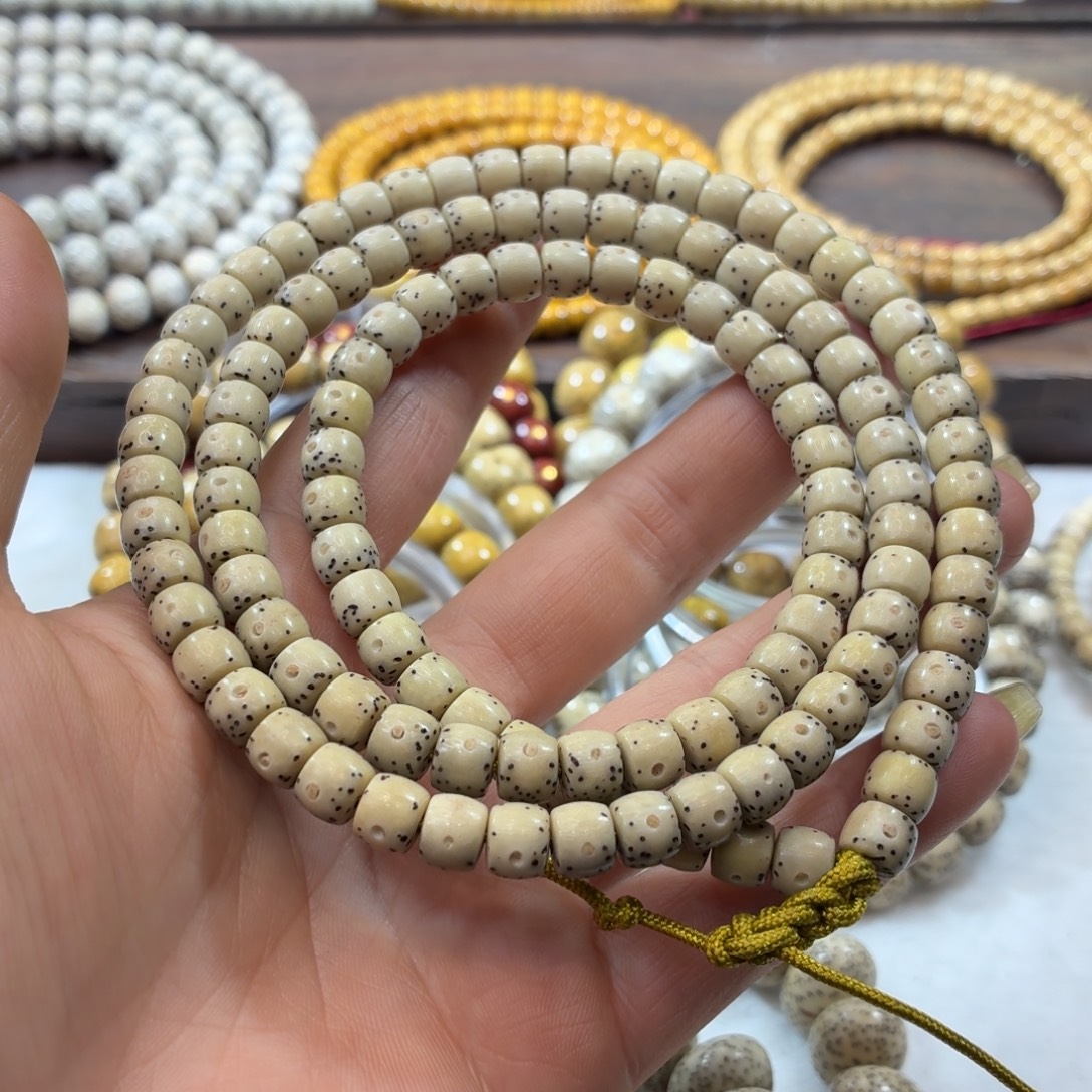 星月菩提吊坠7×6直切通体108