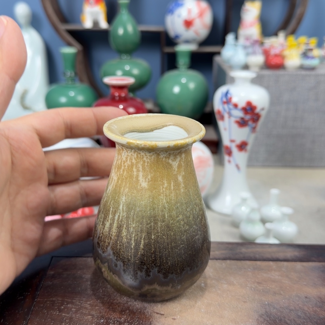 陶瓷手工小花器摆件