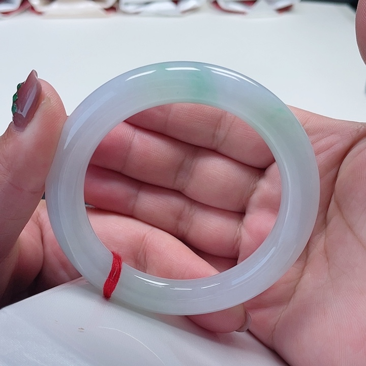 翡翠手镯未镶嵌缅甸翡翠手镯56圈