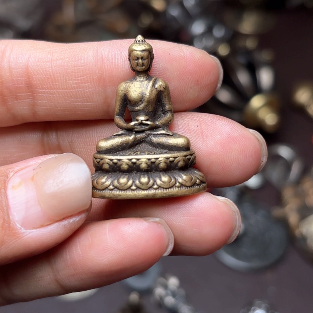 铜星月菩提吊坠项链