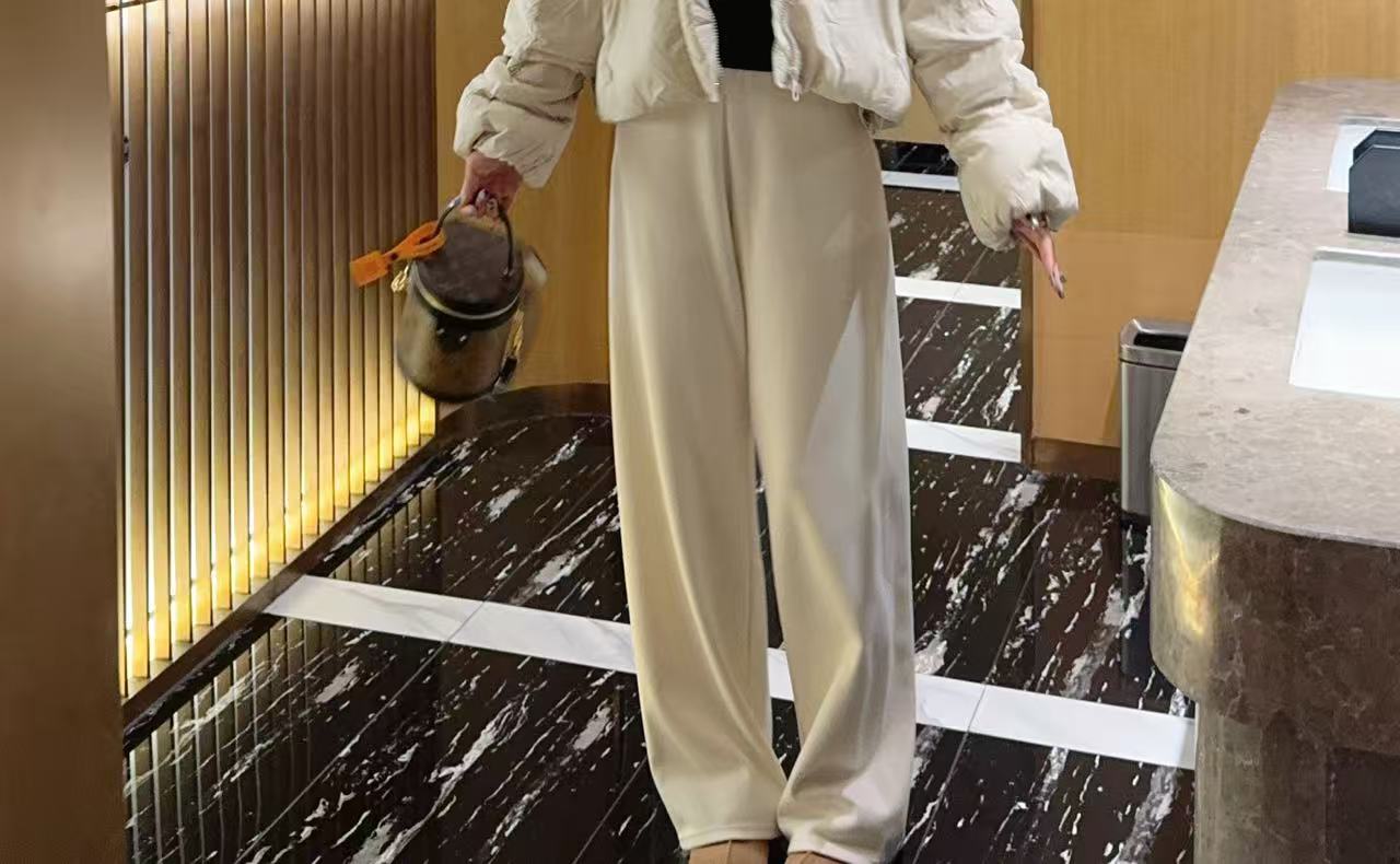 【小水专属】阿尔巴卡羊绒棉&山羊绒显瘦宽松加绒休闲裤